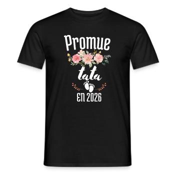 Promoted aunt 2026, Pregnancy announcement - Men's T-Shirt - black - Front - AI Model Male 178 light (178cm)