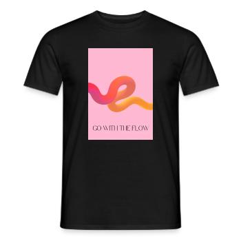 Suivre le courant - T-shirt homme - noir - Devant - AI Model Male 178 light (178cm)