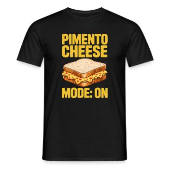 Cadeau de golf avec sandwichs au fromage piment - T-shirt homme - noir - Devant - AI Model Male 178 light (178cm)