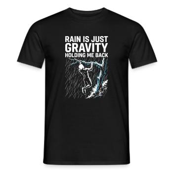 Calisthénie et pluie - T-shirt homme - noir - Devant - AI Model Male 178 light (178cm)