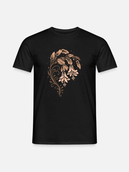 Weihnachtskaktus – Florales Naturmotiv - Männer T-Shirt - Schwarz
