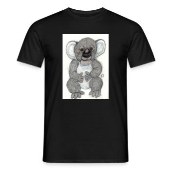 Koala - T-shirt homme - noir - Devant - AI Model Male 178 light (178cm)