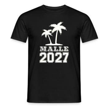 Malle Insel 2027 Grafik - Männer T-Shirt - Schwarz - Vorne - AI Model Male 178 light (178cm)