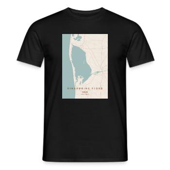Ringkøbing Fjord Danmark - Männer T-Shirt - Schwarz - Vorne - AI Model Male 178 light (178cm)
