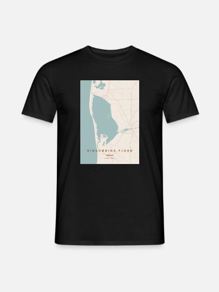 Ringkøbing Fjord Danmark - Männer T-Shirt - Schwarz