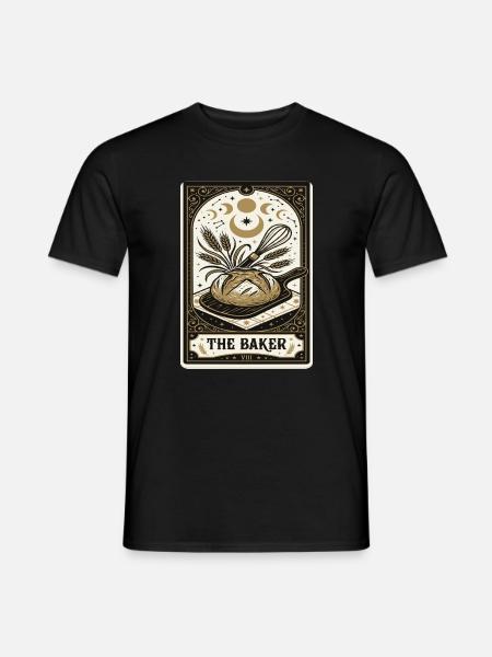 Der Bäcker Tarot Stil - Männer T-Shirt - Schwarz
