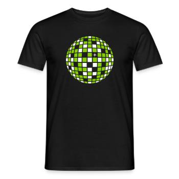 DISCO BALL BALL - Men's T-Shirt - black - Front - AI Model Male 178 light (178cm)