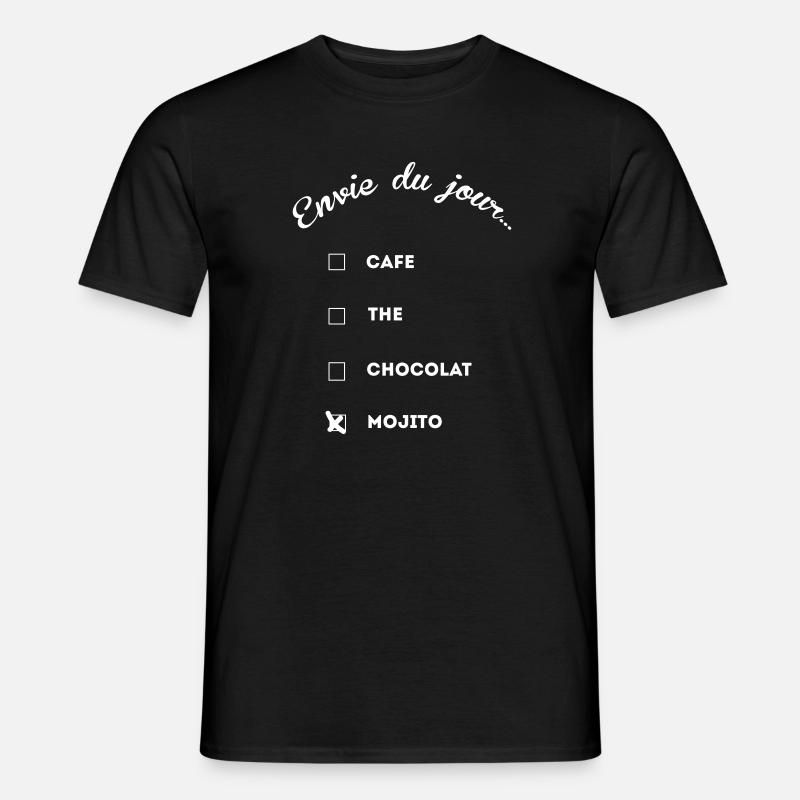 mojito addict thé café - Männer T-Shirt - Schwarz