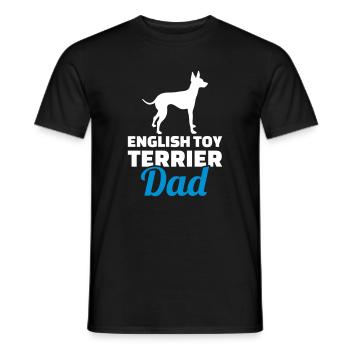 English Toy Terrier - T-shirt homme - noir - Devant - AI Model Male 178 light (178cm)