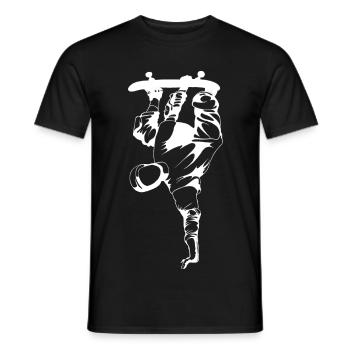 Skate Skateboard - Männer T-Shirt - Schwarz - Vorne - AI Model Male 178 light (178cm)