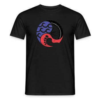 3athlon Swim Bike Run - Premium Design - Männer T-Shirt - Schwarz - Vorne - AI Model Male 178 light (178cm)