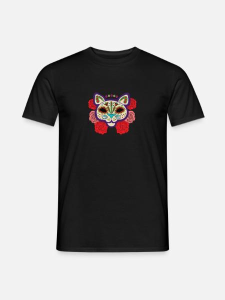 Masque pour Chats - Design Premium - T-shirt homme - noir