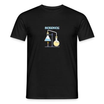 Stand back i am going to try Science - Männer T-Shirt - Schwarz - Vorne - AI Model Male 178 light (178cm)