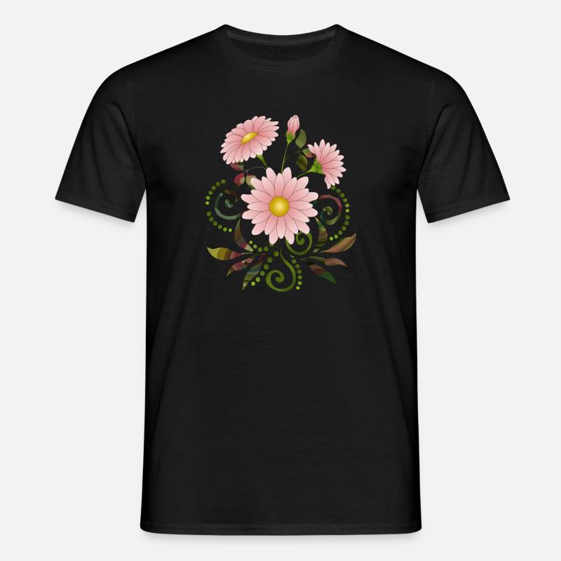 Flowers - Men's T-Shirt - black