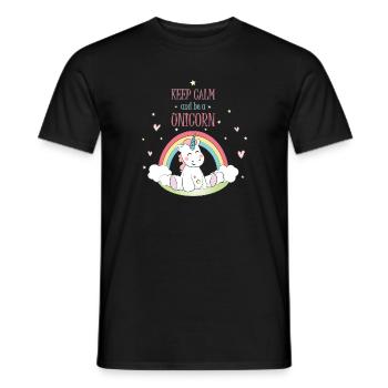 Unicorn - Männer T-Shirt - Schwarz - Vorne - AI Model Male 178 light (178cm)