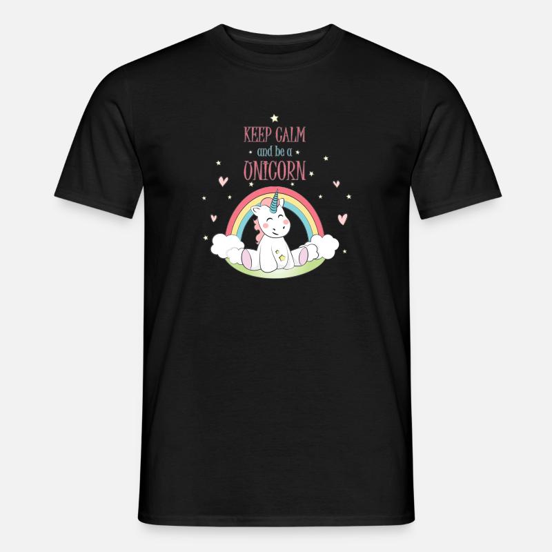 Unicorn - Männer T-Shirt - Schwarz