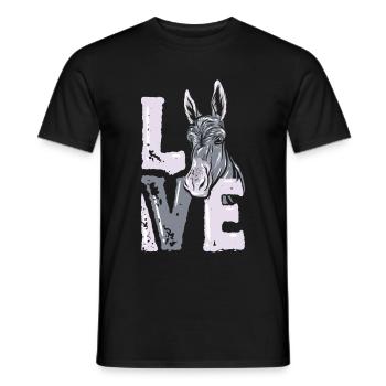 donkey - Men's T-Shirt - black - Front - AI Model Male 178 light (178cm)