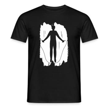 Fitness Sport Endurance Workout - Men's T-Shirt - black - Front - AI Model Male 178 light (178cm)