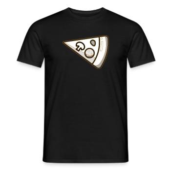 Partenaire look Pizza Couple droit - T-shirt homme - noir - Devant - AI Model Male 178 light (178cm)