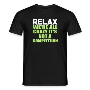 folle citation drôle - T-shirt homme - noir - Devant - AI Model Male 178 light (178cm)
