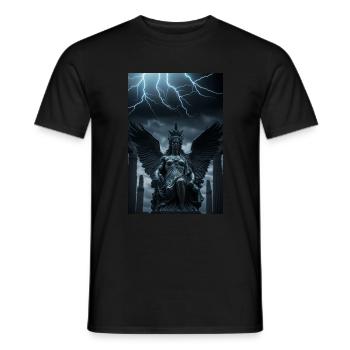 Gothic angel, for fans of gothic music - Men's T-Shirt - black - Front - AI Model Male 178 light (178cm)