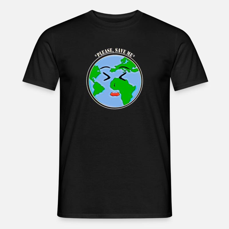 Please, save me! - Männer T-Shirt - Schwarz