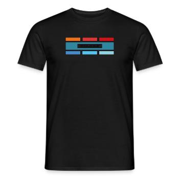 Colors square T-shirt Hoodie Sweatshirts - Men's T-Shirt - black - Front - AI Model Male 178 light (178cm)