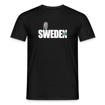 Suède - T-shirt homme - noir - Devant - AI Model Male 178 light (178cm)