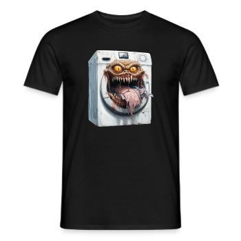 Machine à Laver Démoniaque - T-shirt homme - noir - Devant - AI Model Male 178 light (178cm)