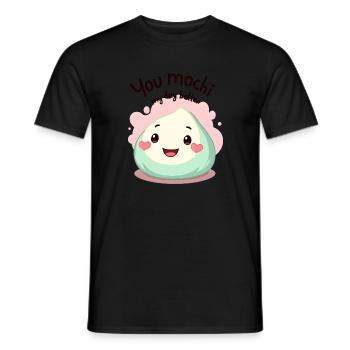 You Mochi My Day Better Chemise Kawaii - T-shirt homme - noir - Devant - AI Model Male 178 light (178cm)