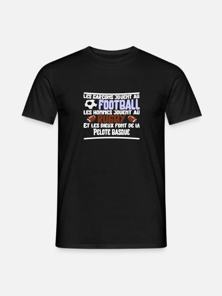 Les dieux Pelote basque cadeau - T-shirt homme - noir