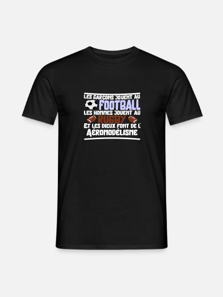 Les dieux Aéromodélisme cadeau - T-shirt homme - noir