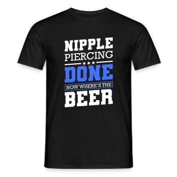 Piercer Schmuck Humor - Männer T-Shirt - Schwarz - Vorne - AI Model Male 178 light (178cm)