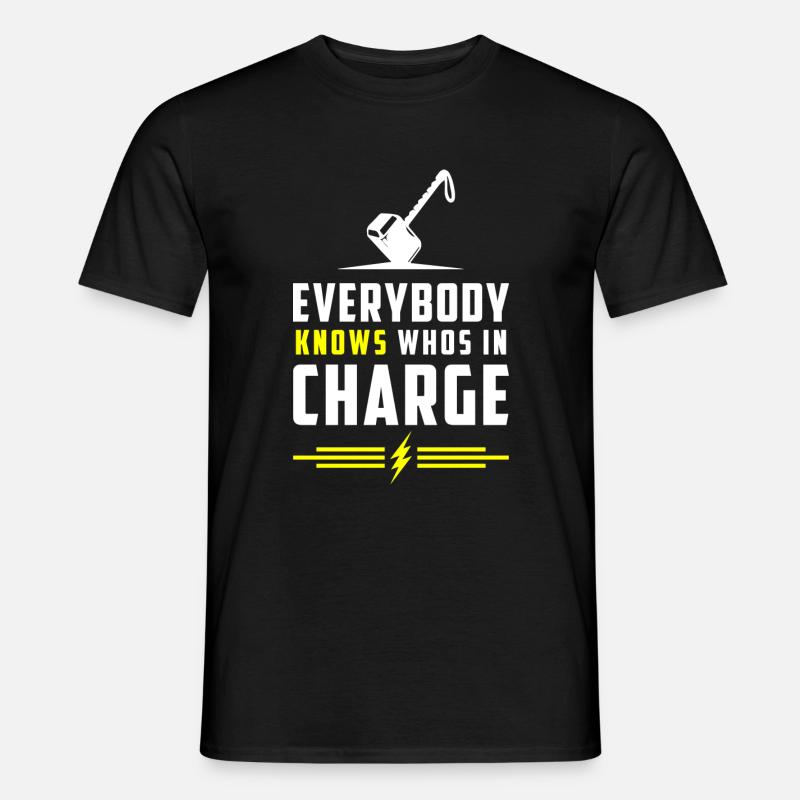 Thor Rune Valhalla Mjolnir - T-shirt uomo - nero