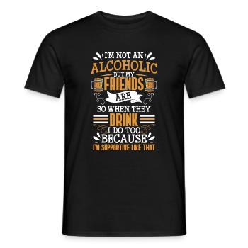 Bier Trinker Wochenende - Männer T-Shirt - Schwarz - Vorne - AI Model Male 178 light (178cm)
