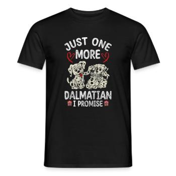 Dalmatian Dogs Points Dog Love - Men's T-Shirt - black - Front - AI Model Male 178 light (178cm)