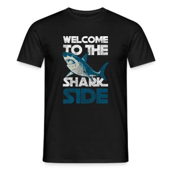 Sharks Sea Sea Animal King - Men's T-Shirt - black - Front - AI Model Male 178 light (178cm)