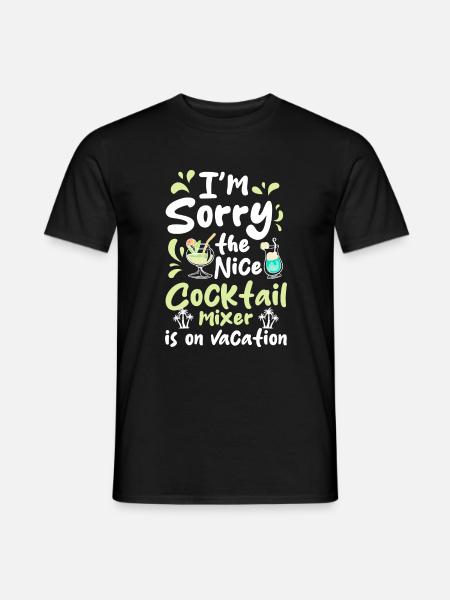 Cocktail Mixer Beer Spirit - Men's T-Shirt - black