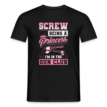 Club de tir Munitions Tireur sportif - T-shirt homme - noir - Devant - AI Model Male 178 light (178cm)