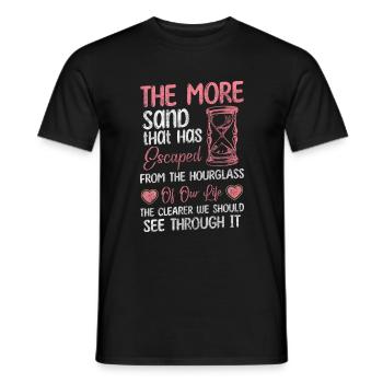 Sanduhr Modern Countdown - Männer T-Shirt - Schwarz - Vorne - AI Model Male 178 light (178cm)
