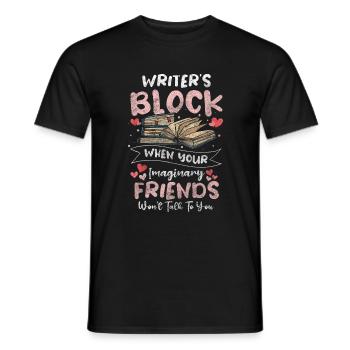 Auteur Fantasy Blogger - T-shirt homme - noir - Devant - AI Model Male 178 light (178cm)