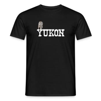 Yukon - Men's T-Shirt - black - Front - AI Model Male 178 light (178cm)