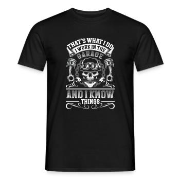 Tuner Turbo Drifting - Men's T-Shirt - black - Front - AI Model Male 178 light (178cm)