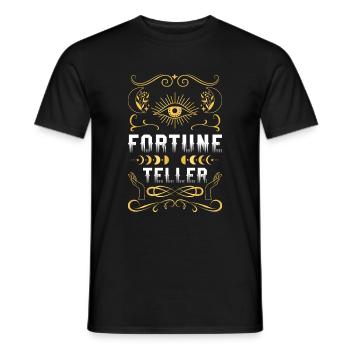 Kristallkugel Prognosen Hellsehen Sternzeichen - Männer T-Shirt - Schwarz - Vorne - AI Model Male 178 light (178cm)