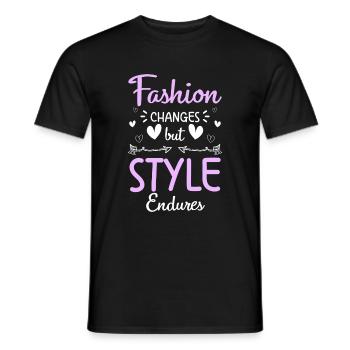 Fashion Clothing Catwalk - Men's T-Shirt - black - Front - AI Model Male 178 light (178cm)