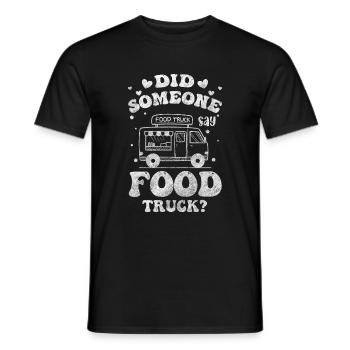 Événement Food Truck Frites Food on Wheels - T-shirt homme - noir - Devant - AI Model Male 178 light (178cm)