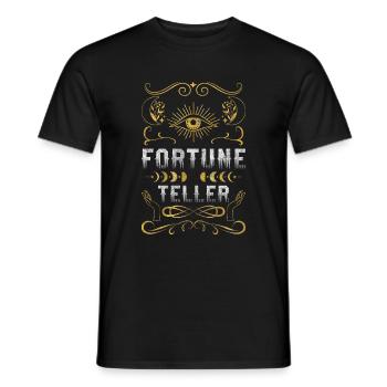 Readers Future Tarot Cards Palmistry - Men's T-Shirt - black - Front - AI Model Male 178 light (178cm)