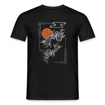 Asien Symbol Reise Schwertkampf - Männer T-Shirt - Schwarz - Vorne - AI Model Male 178 light (178cm)