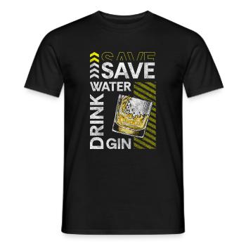 Drinks crash - Men's T-Shirt - black - Front - AI Model Male 178 light (178cm)