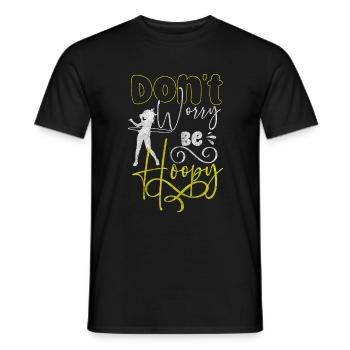 Hula Hooper Fitness Entraînement Sports matures - T-shirt homme - noir - Devant - AI Model Male 178 light (178cm)